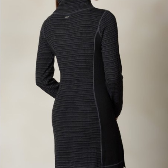 Prana Coal Kelland Turtleneck Sweater Dress - Picture 10 of 11